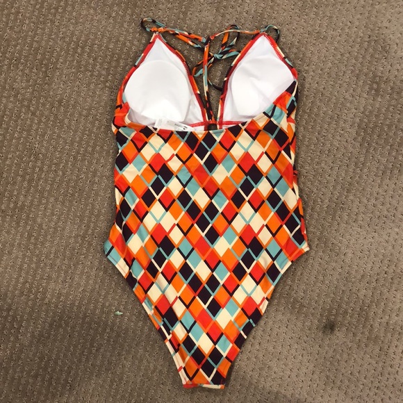 New Vintage Style one piece bathing suit Size Large - Picture 5 of 7